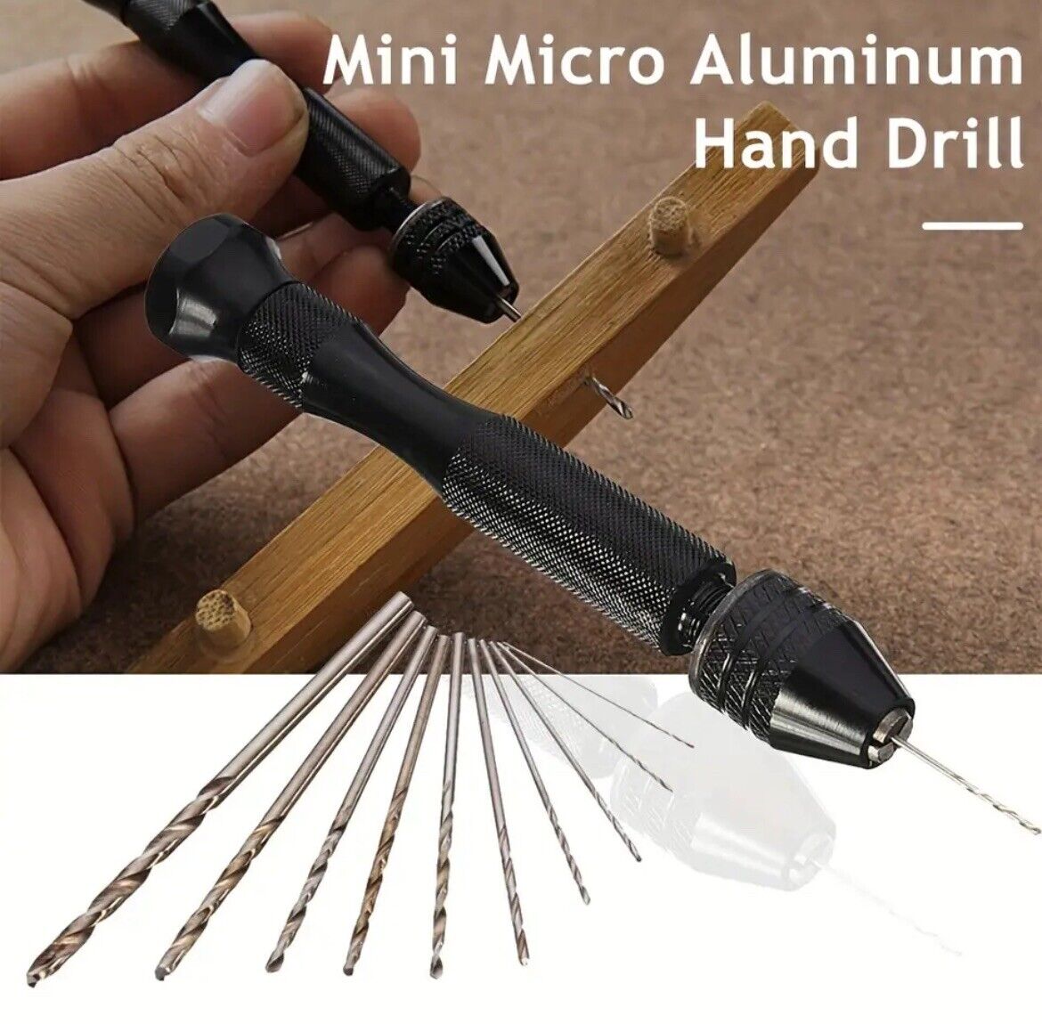 Mini Handbohrer Set Mit 10 Spiralbohrern - Holz Modellbau PCB