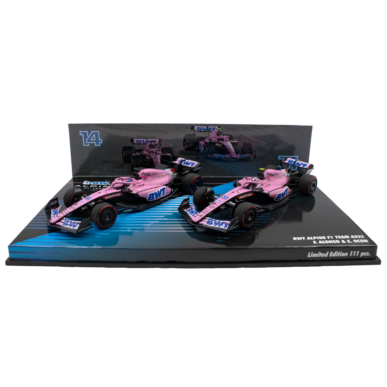 Alpine F1 Team 2022 A522 Alonso / Ocon Doppel-Set Limitierte Edition 1:43