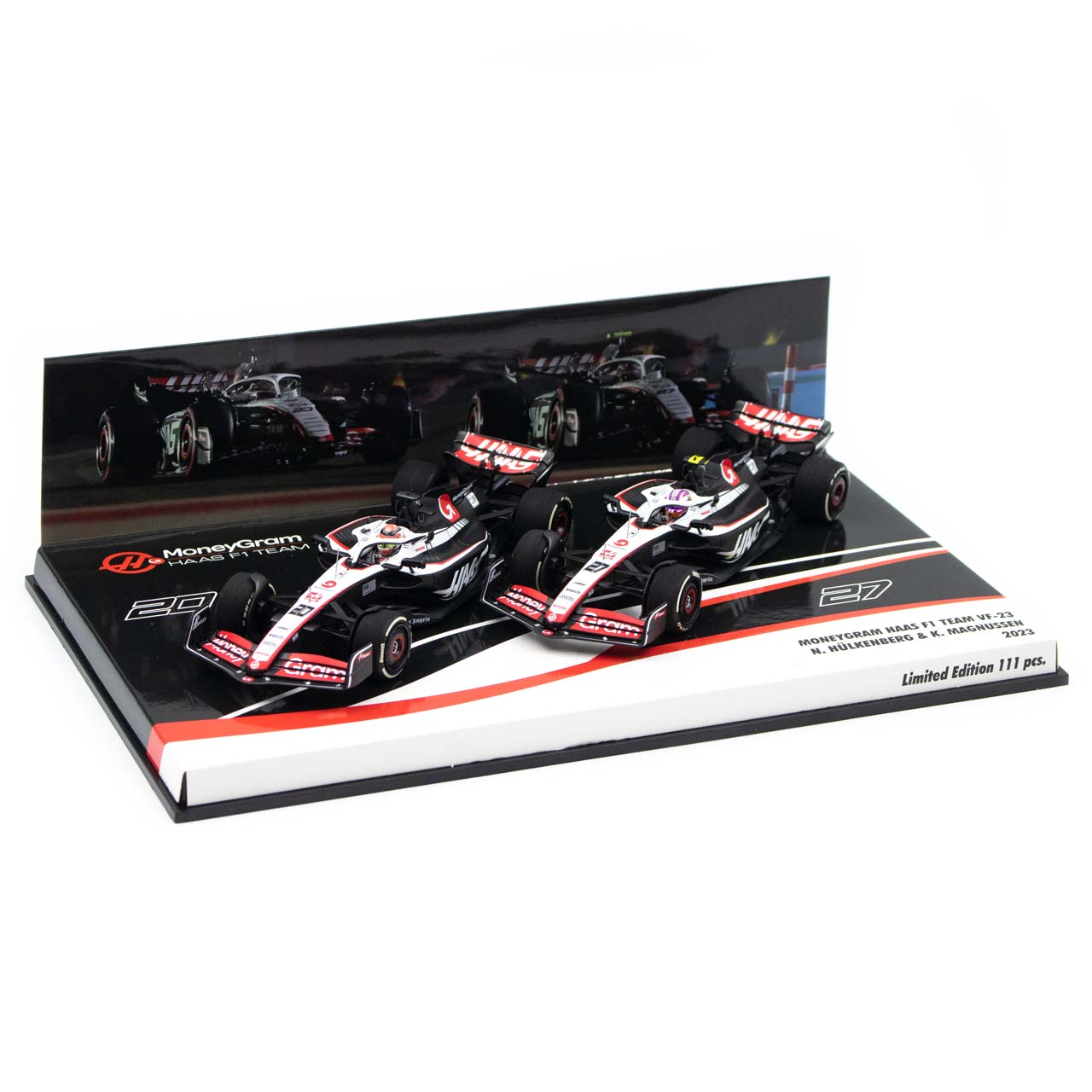 Haas F1 Team 2023 Hülkenberg / Magnussen Doppel-Set Limitierte Edition 1:43