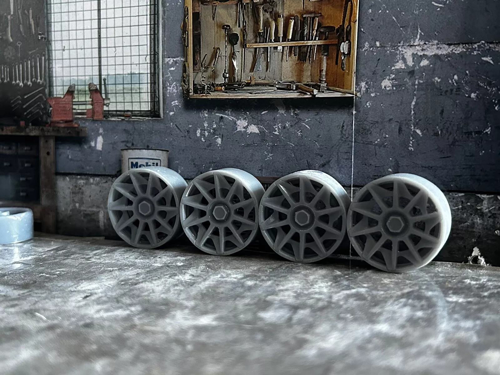 20“ Modellbau Felgen 1:18 Rotiform CVT Tuning Felgensatz Diorama