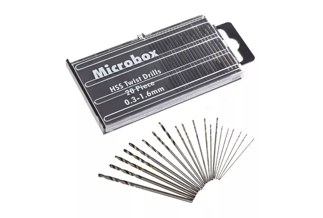 Mini Bohrer Spiralbohrer 0,3-1,6mm Sortiment Miniaturbohrer Set 20 Stück