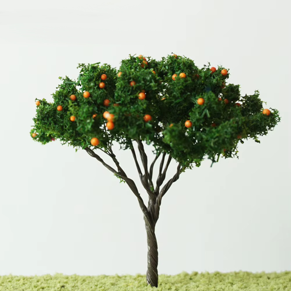 5 Stk. 1:87 H0 Miniatur Obstbäume Modelleisenbahn Landschaft Modellbau