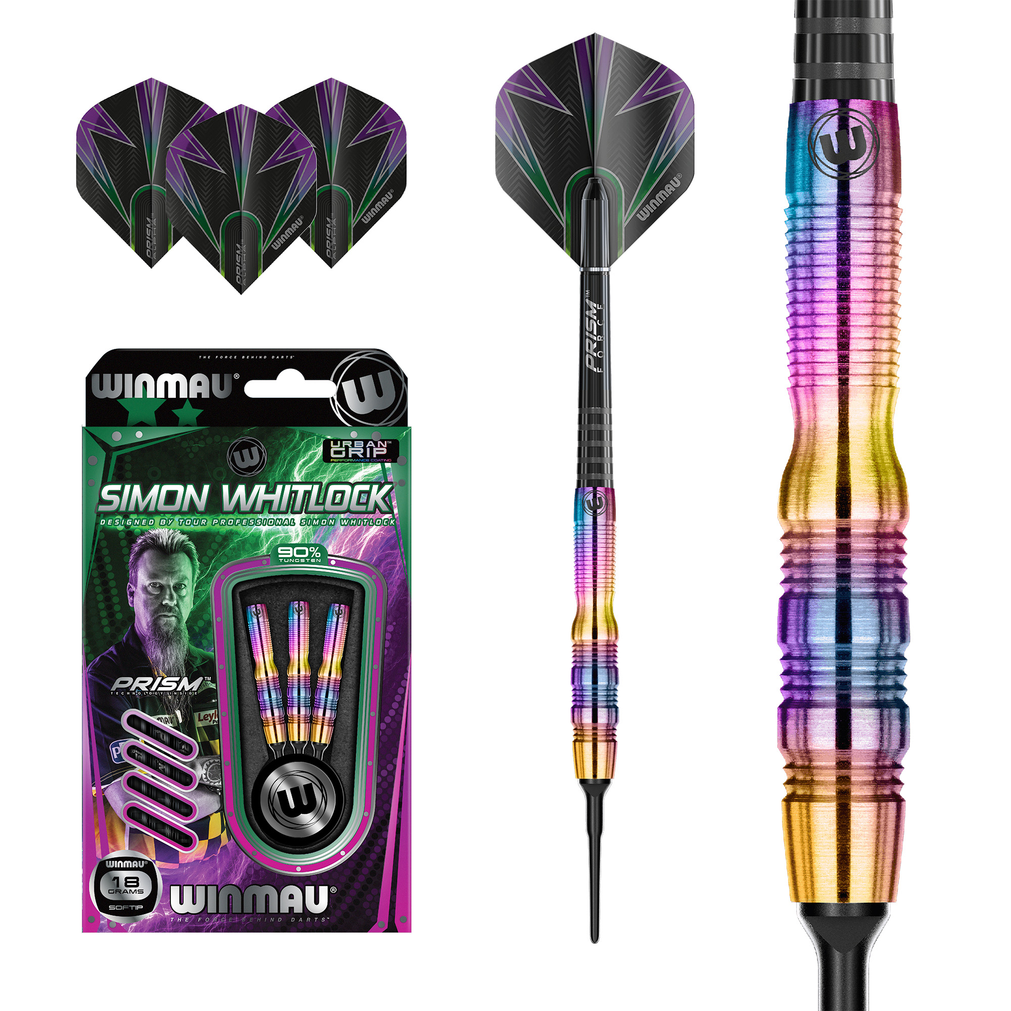 Winmau - Softdarts S. Whitlock Urban Grip 18 gr.