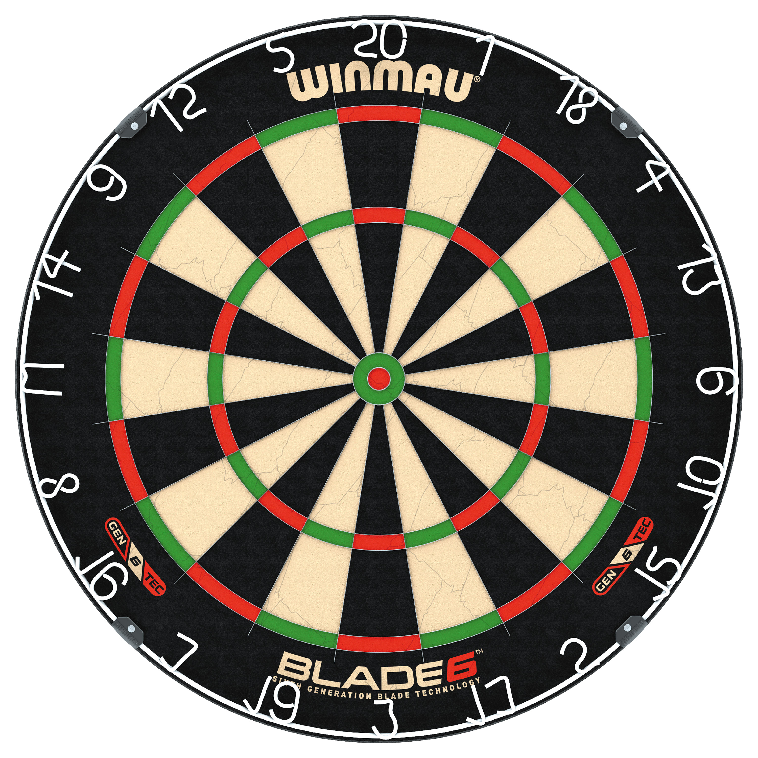 Winmau Blade 6 Dartboard – Profi Steeldart Dartscheibe mit Blade-Technologie