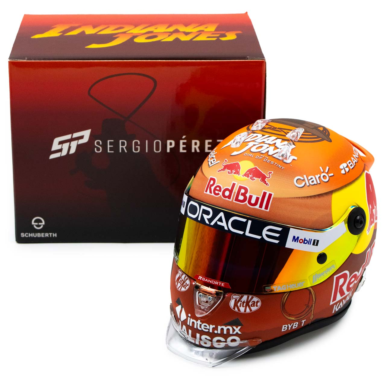 Sergio Pérez Miniaturhelm Disney Formel 1 Kanada GP 2023 1:2