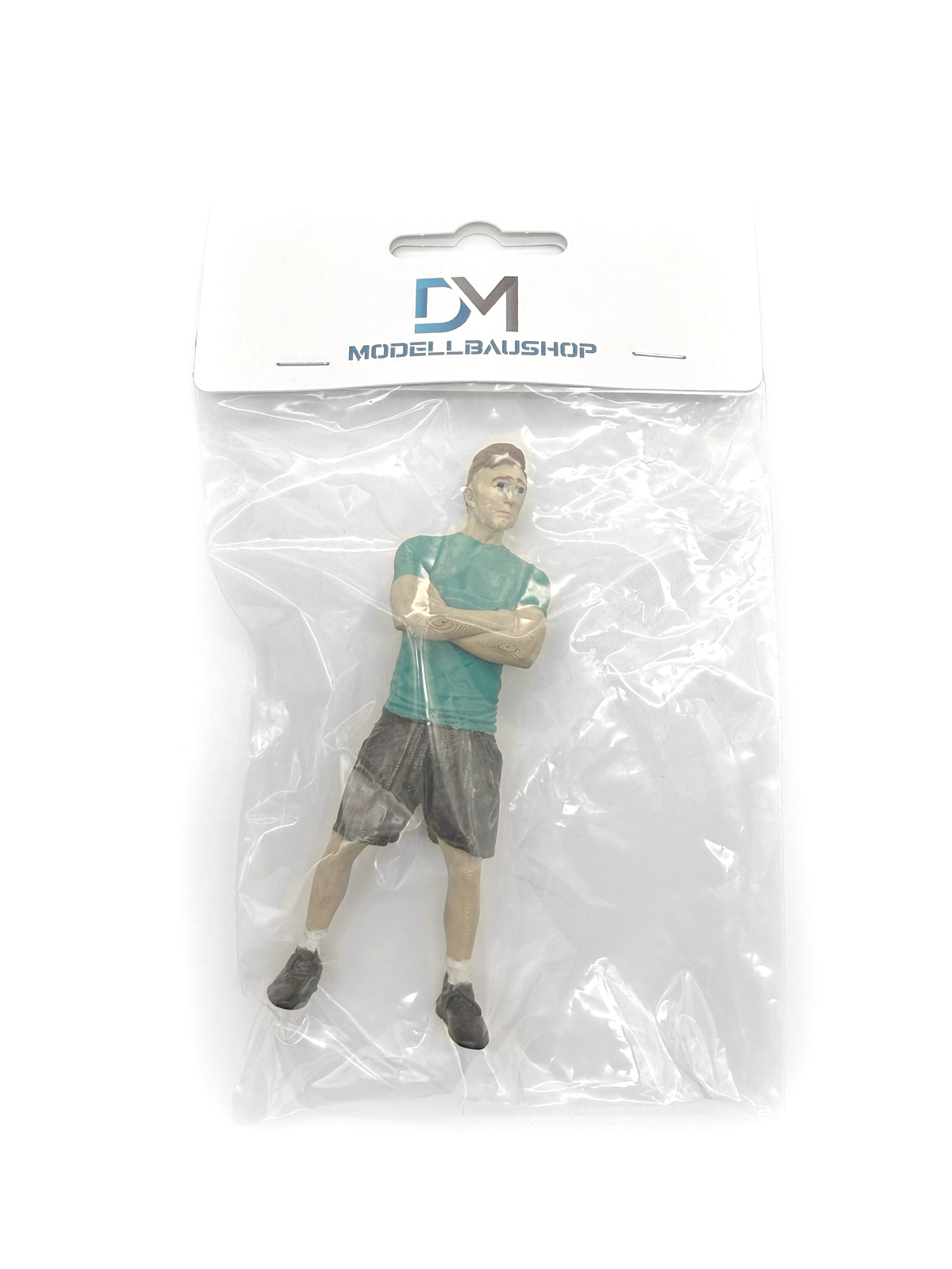 1:18 Resin Figur Mann stehend Arme verschränkt Diorama Modellbau