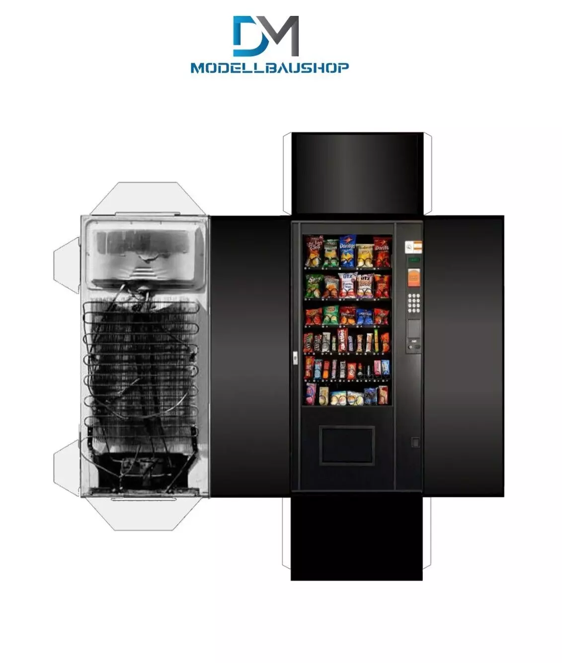 Snack Automat 1:43 Diorama Modellbau Realistisch Bausatz