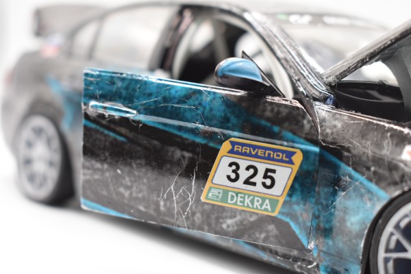 Vollfolierung Blau Schwarz Modellauto 1:18 Tuning Carwrapping Decal