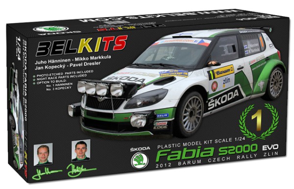 Belkits SKODA Fabia S2000 EVO 2012 BARUM CZECH RALLY ZLIN 1:24