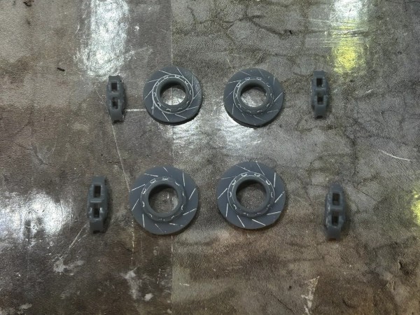 Bremsanlage Sportbremse Geschlitzt Modellauto Tuning 1:18 Diorama