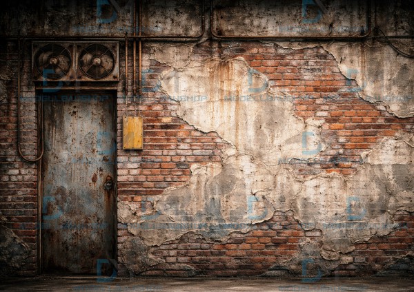 Rückwand Diorama Industrie Backstein 2 Decal Modellbau Szene Tuning 1:18-1:43