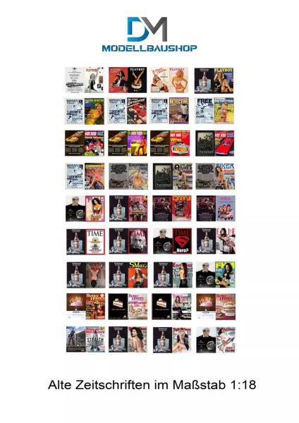 Alte Zeitschriften 1:18 Diorama Modellbau Realistisch Werkstatt Garage