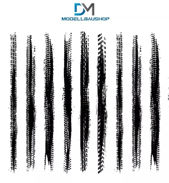 Decal Diorama Bremsspuren 1:87 Modellauto Tuning Realistisch