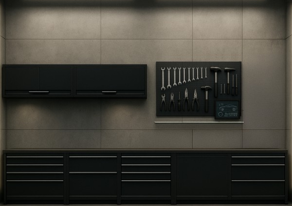 Decal Moderne Werkstatt Diorama Hintergrund 1:18 1:24 1:43 selbstklebend