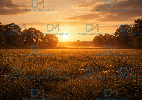 Rückwand Diorama Sonnenuntergang Decal Modellbau Szene Tuning 1:18-1:43