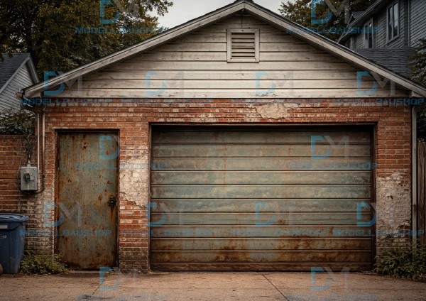 Rückwand Diorama Garage Decal Modellbau Szene Tuning 1:18-1:43