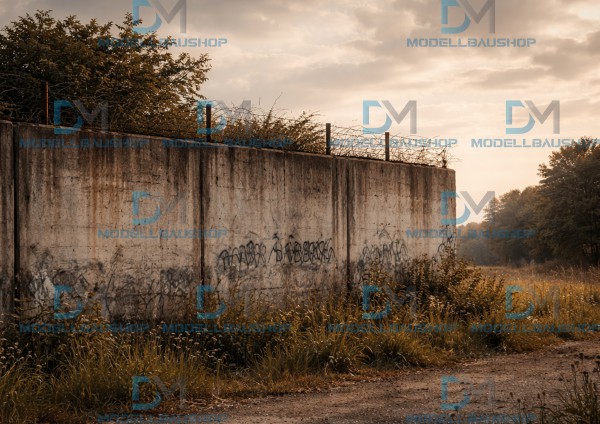 Rückwand Diorama Feld Mauer Decal Modellbau Szene Tuning 1:18-1:43