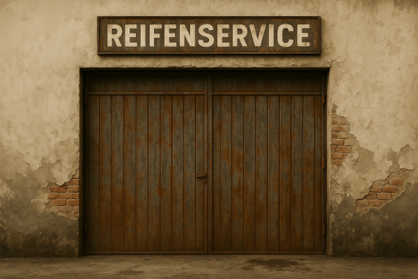 Decal Diorama Fassade Reifenservice Vintage 1:18 1:24 1:43 selbstklebend