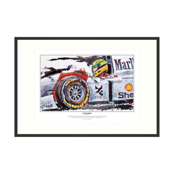 Ayrton Senna Kunstdruck McLaren 1993 von Armin Flossdorf Limitiert