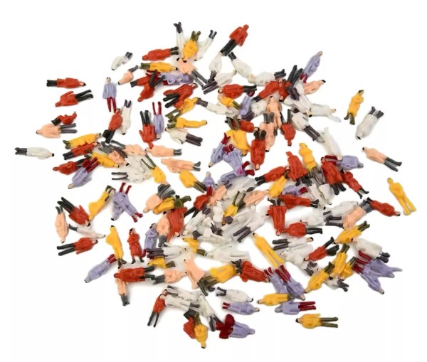 100 Figuren 1:87 H0 stehende Figuren Modellbau Konvolut Set NEU