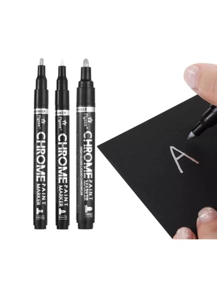3er Set Modellbau Chromstift Flüssigchrom Modellauto Tuning Bastelzubehör