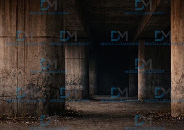 Rückwand Diorama Brücke Decal Modellbau Szene Tuning 1:18-1:43