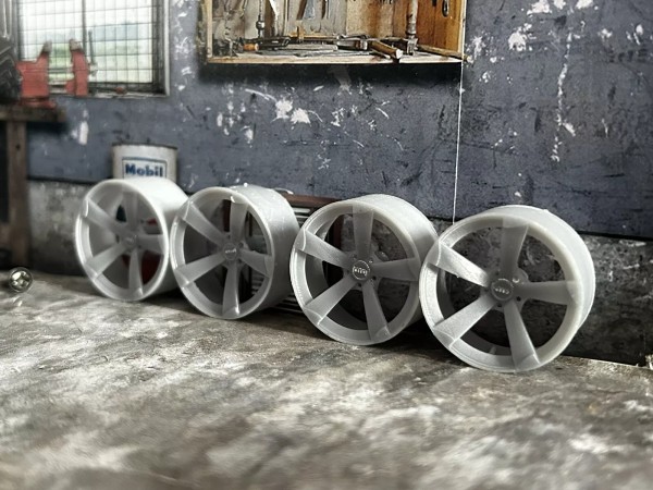 19“ Rotor Felgen Modellbau Felgen 1:18 Tuning Felgensatz Diorama