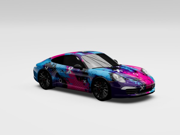 Vollfolierung JDM Pastell Modellauto 1:18 Tuning Carwrapping Decal