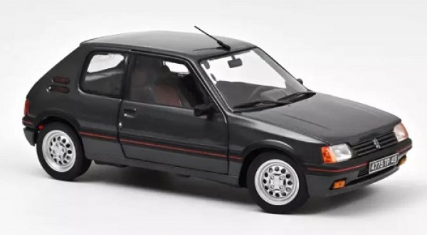 184845 Peugeot 205 GTi 1.6 1988 Graphite Grey 1:18